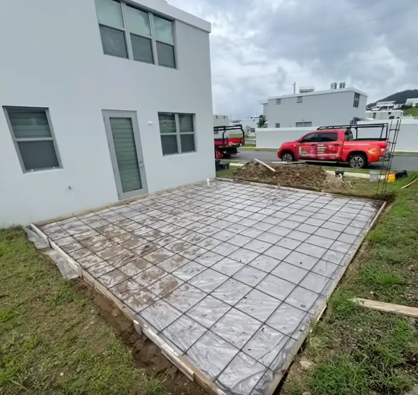 Piso en Cemento en Proceso